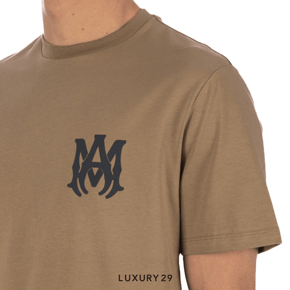 Amiri Logo Tee 'Tan'(S, Brown)