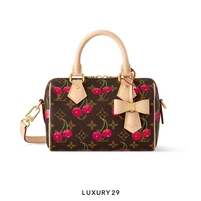 Louis Vuitton LV x TM - Speedy Bandouliere 20 bag Monogram cherry canvas Brown