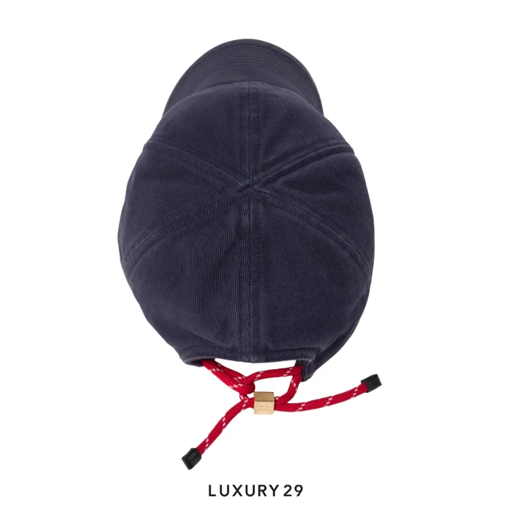 MIU MIU Denim baseball cap Blue(Free Size, Blue)