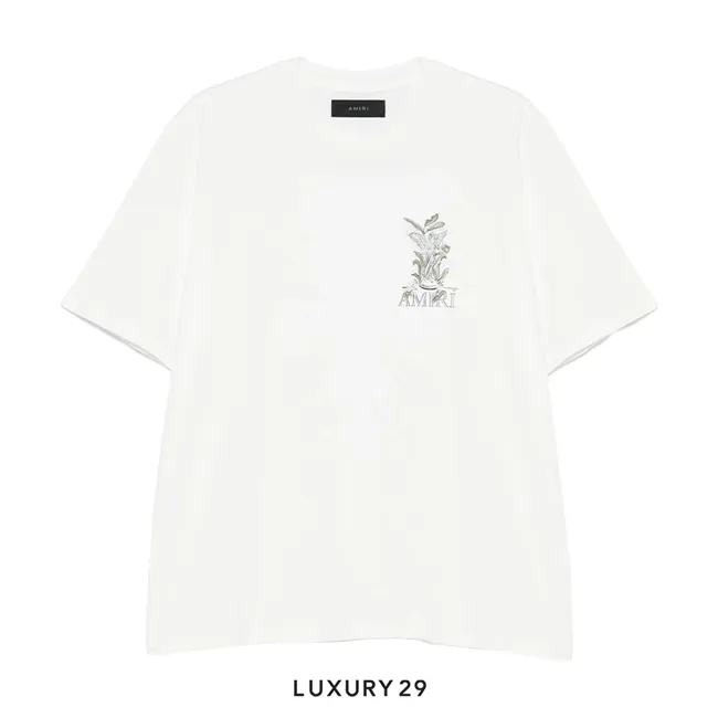 Amiri Garden-print T-shirt White