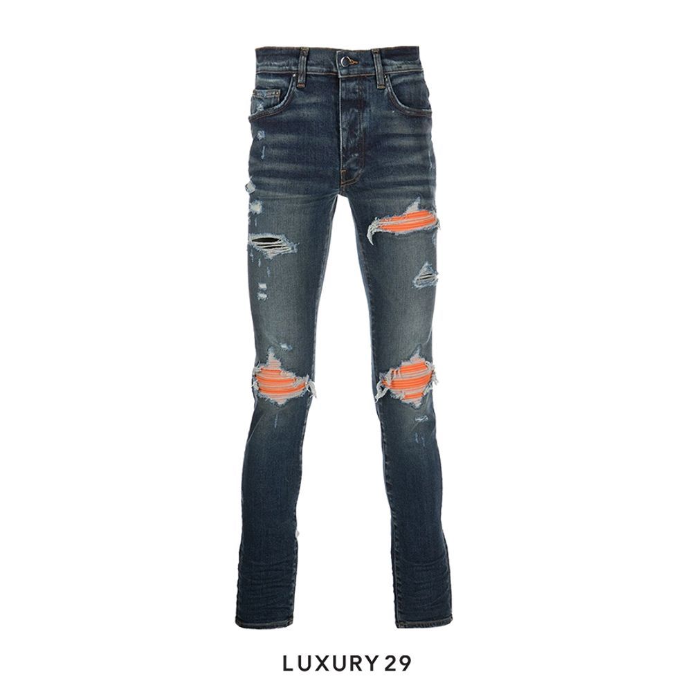 Amiri MX1 Ultrasuede Jean Deep Classic(30, Blue)