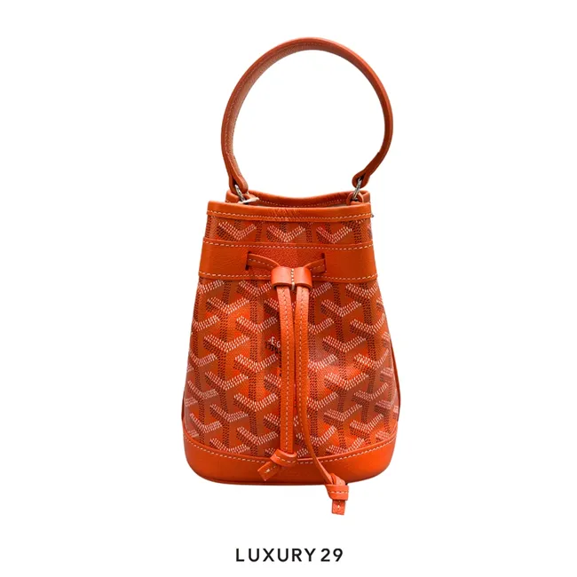 Goyard Petit Flot Mini bucket Bag Orange