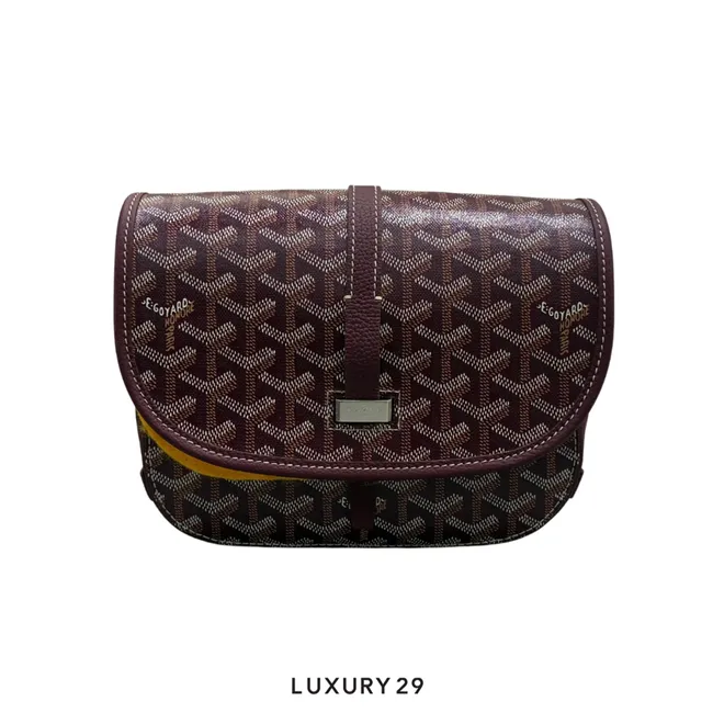 Goyard Belvedere PM Bag Burgundy