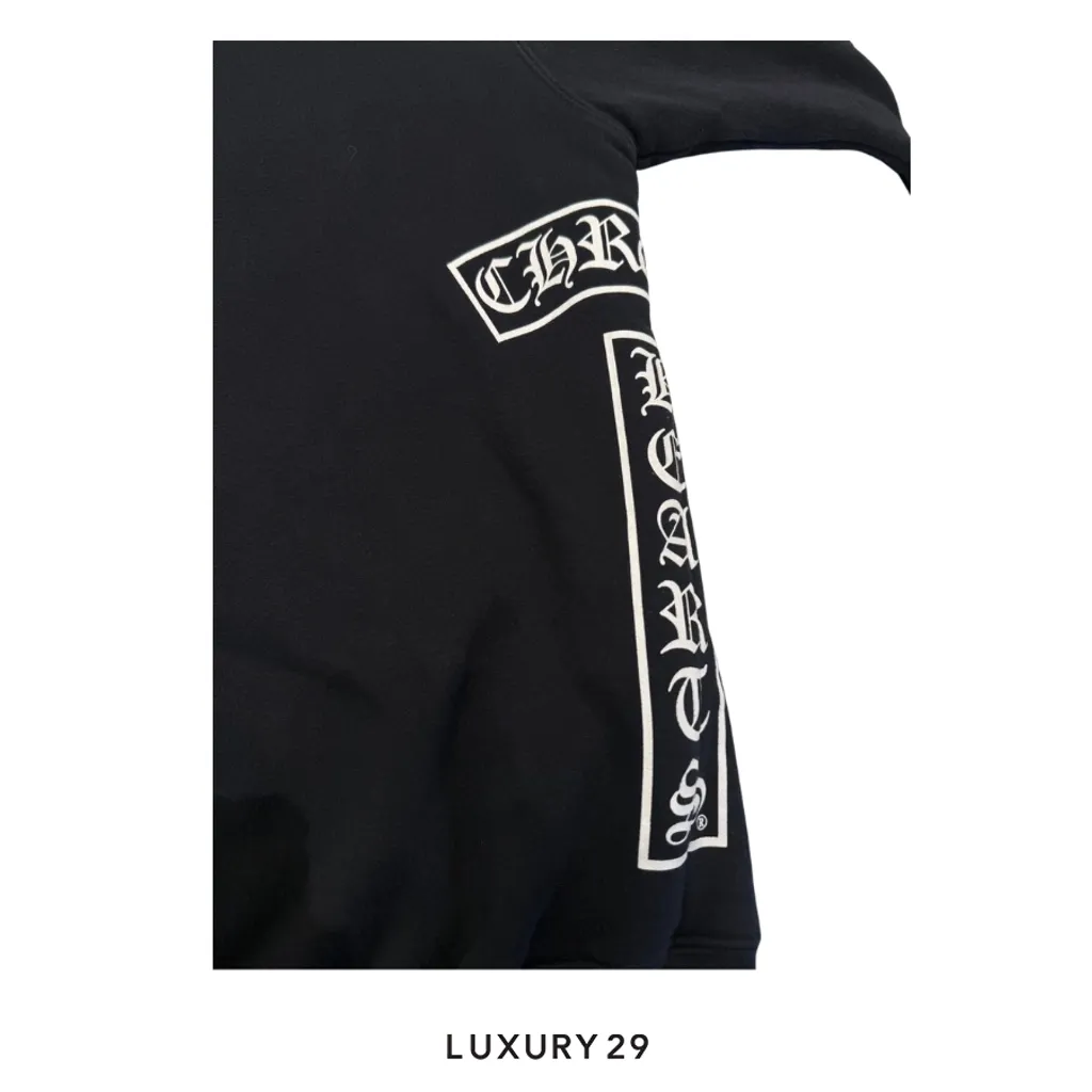 Chrome Hearts Zip Up Hoodie Black(XL, Black)