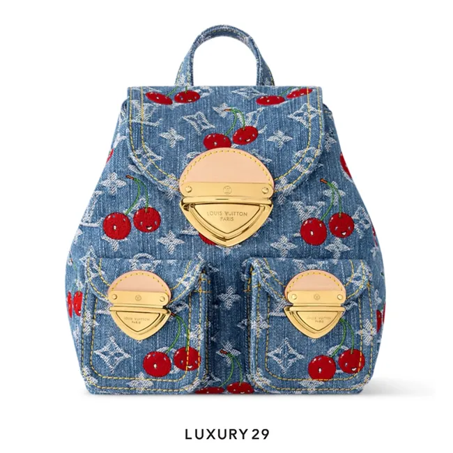 Louis Vuitton LV x TM - Venice NM bag Monogram cherry denim Blue