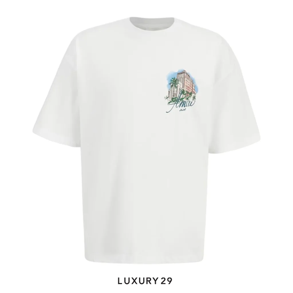 AMIRI Hotel Oversized Tee White(XS, White)