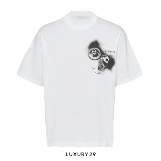 Prada Girocollo M/C Jersey CAN BIANCO