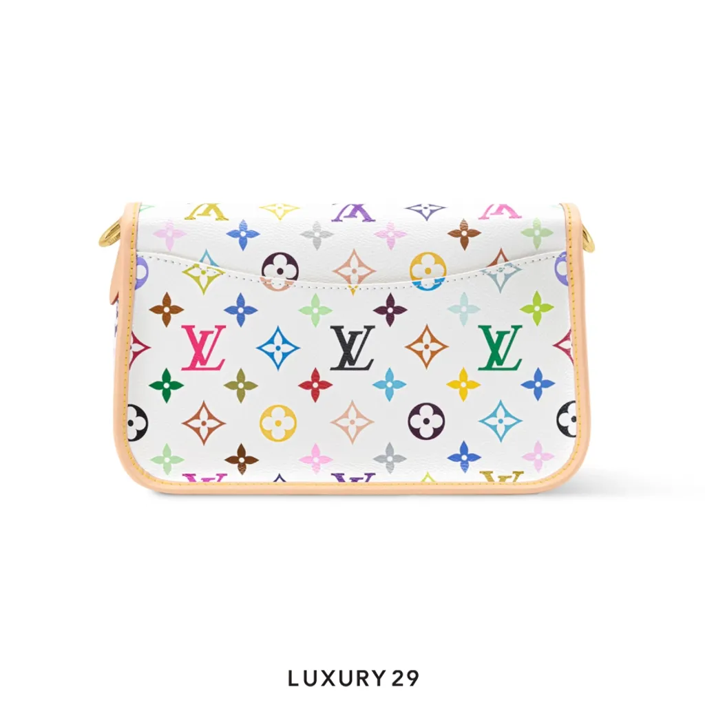 Louis Vuitton LV x TM Diane PM bag Multicolor/White(Small, White)