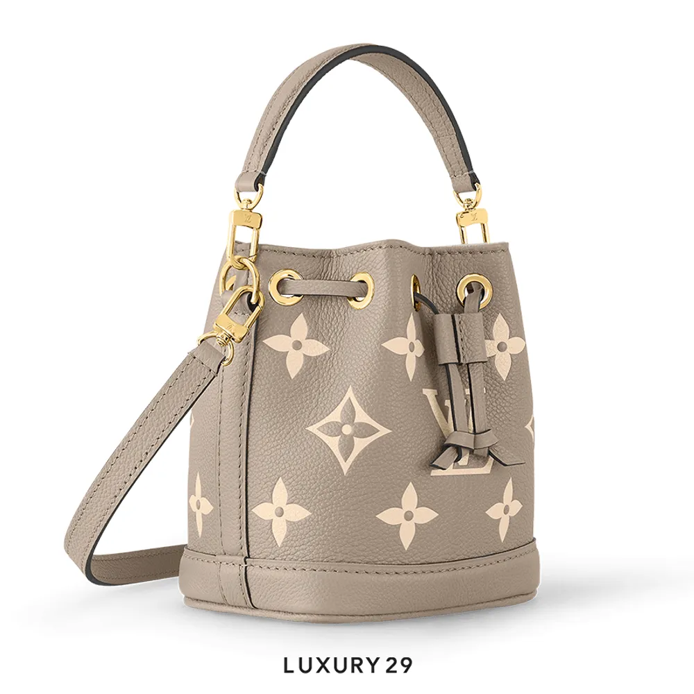 Louis Vuitton LV Nano Noe Bag Tourterelle Grey/ Cream(Small, Neutrals)