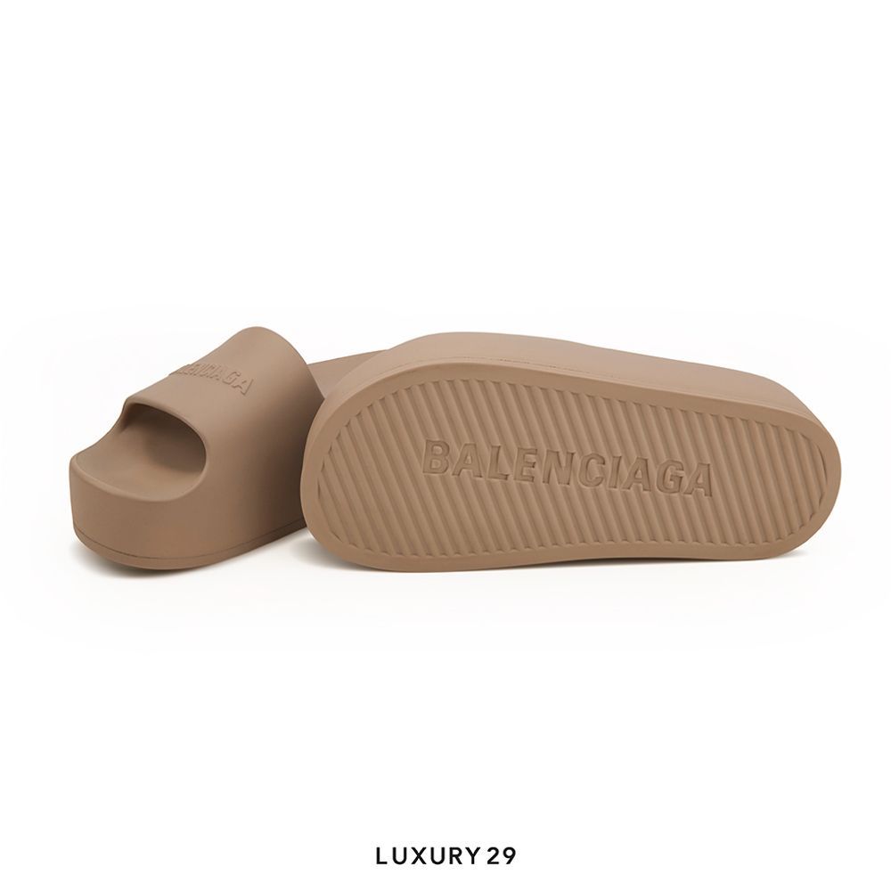 Balenciaga Wmns Chunky Slides Brown(36, Brown)