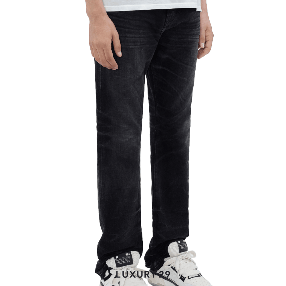 Amiri RELEASE HEM STRAIGHT JEAN FADED BLACK(S, Black)