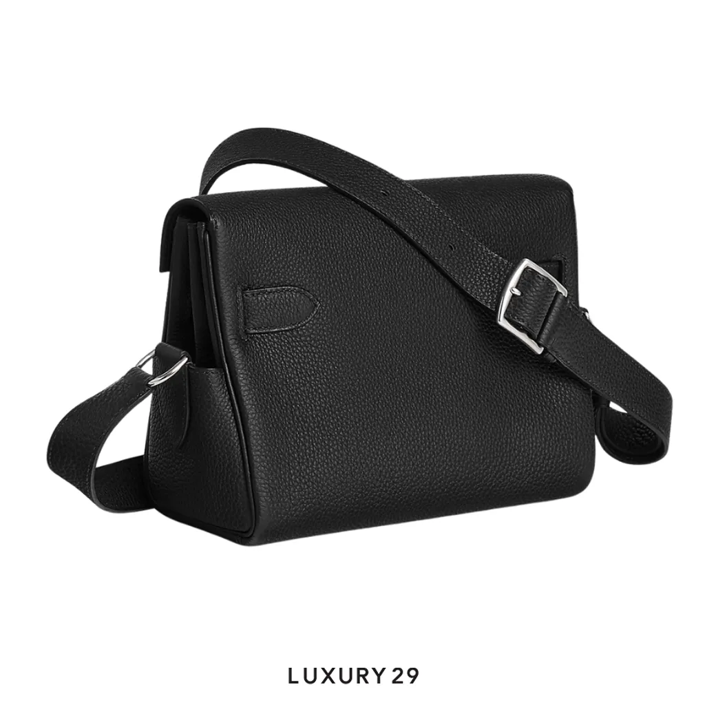 Hermes Sac Kelly Messenger PM Veau Togo 3Y Caban K Stamp(2025) Noir(Small, Black)
