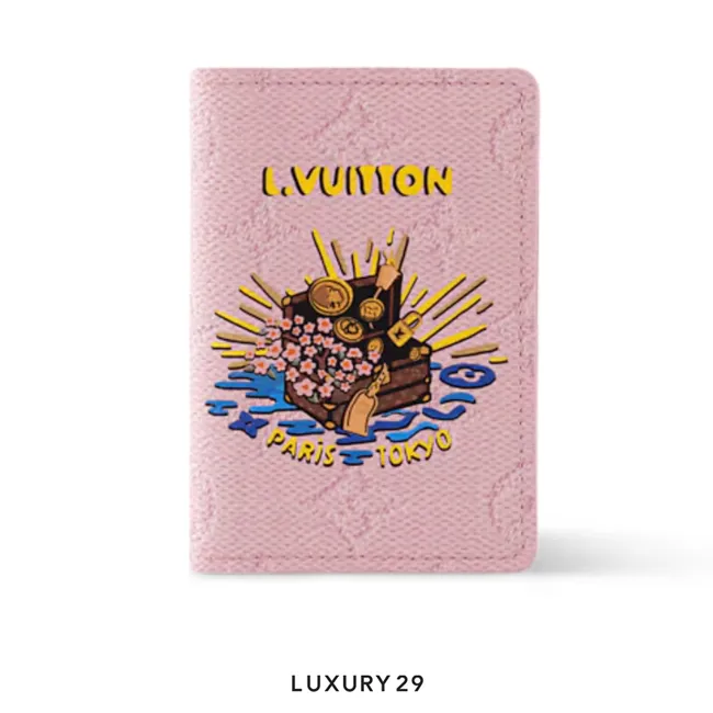 Louis Vuitton LV Pocket Organizer Wallet Pink