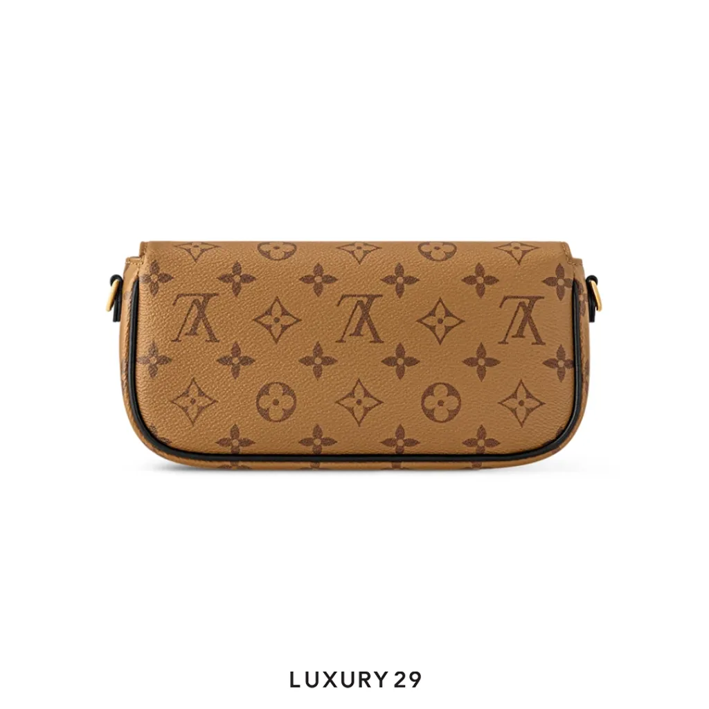 Louis Vuitton LV Ivy Chain Wallet Monogram Reverse Canvas Brown(Small, Brown)