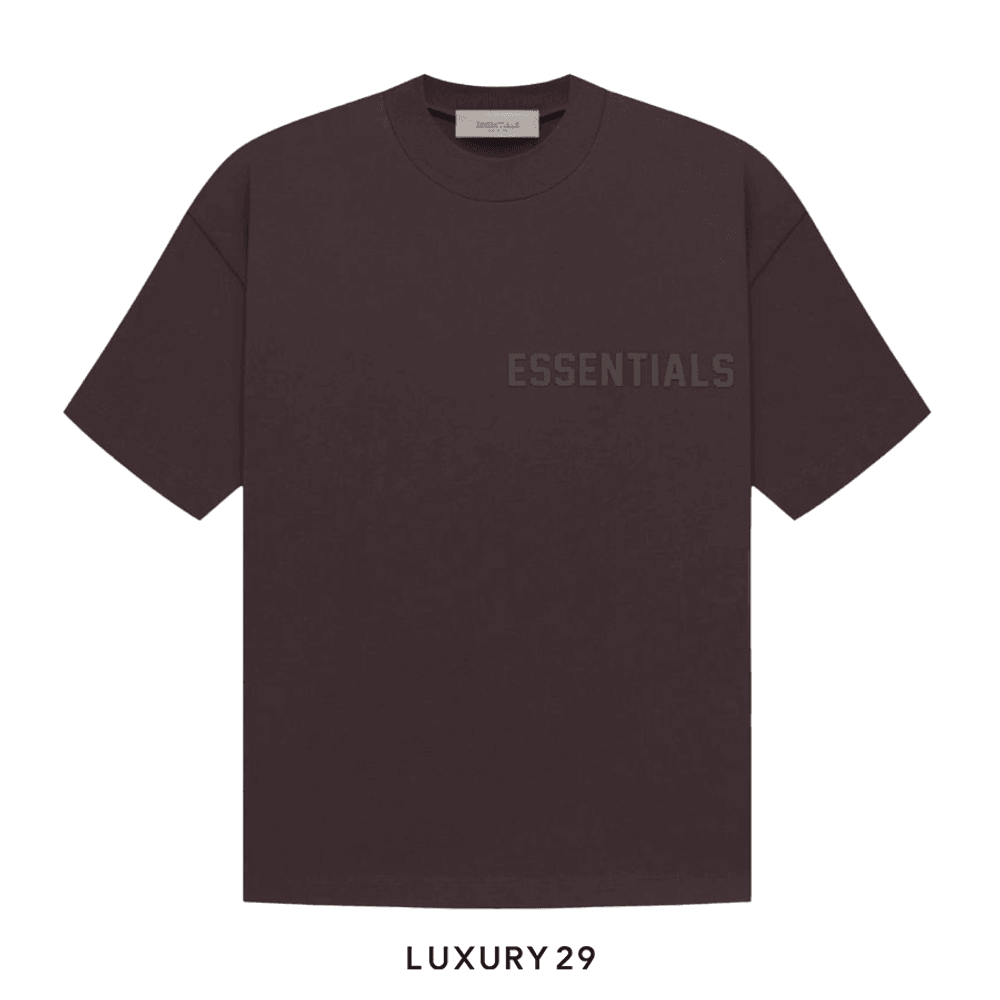 Essentials Fear Of God SS Tee Plum(XS, Brown)