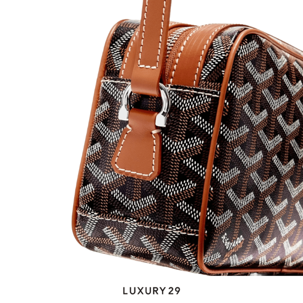 Goyard Cap-Vert PM Bag Black & Tan(Small, Brown)