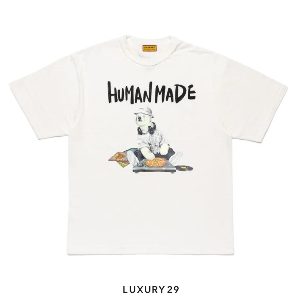 Human Made Polar Bear Graphic Tee White(S, White)