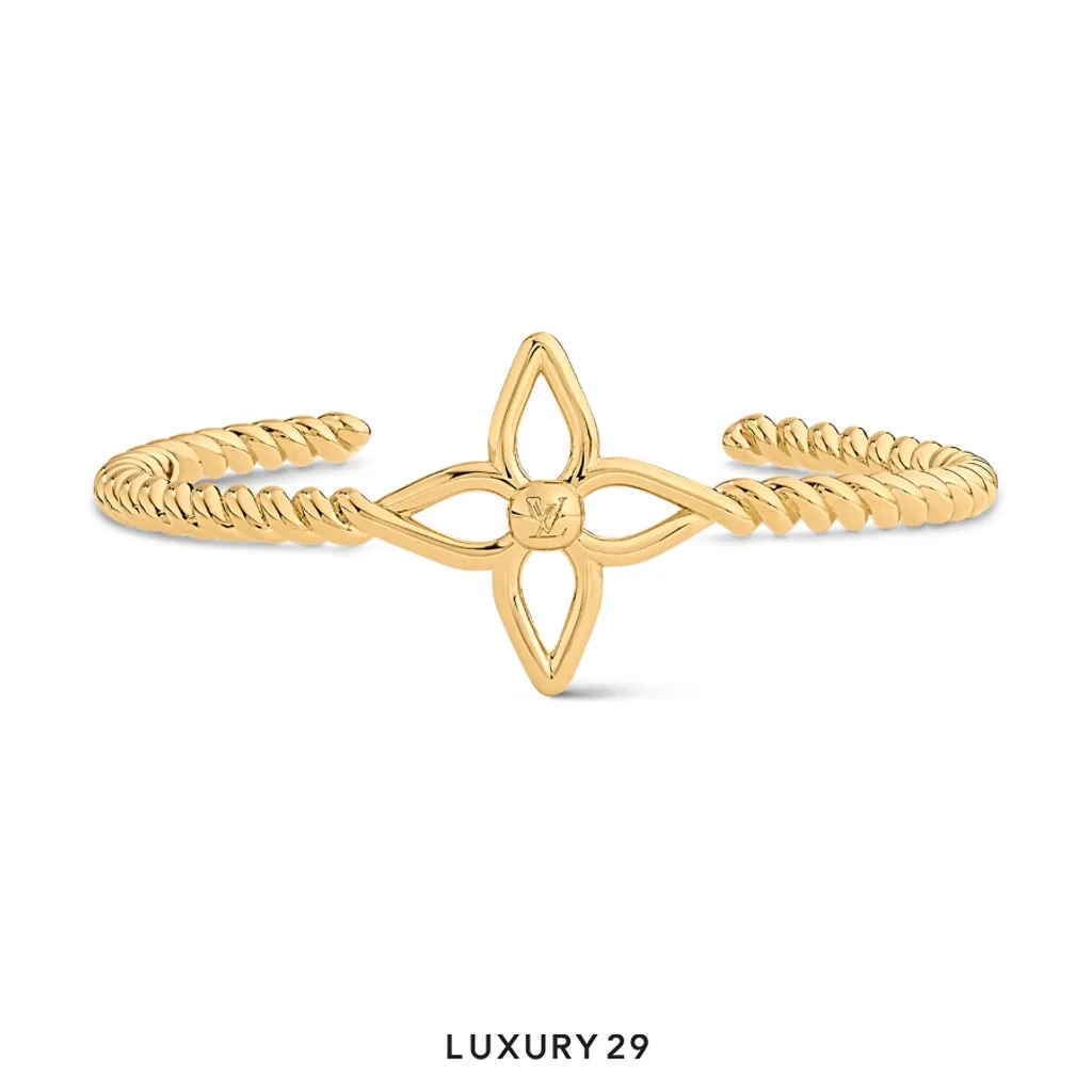 Louis Vuitton LV Nautical Rigid Bracelet Gold(Free Size, Gold)