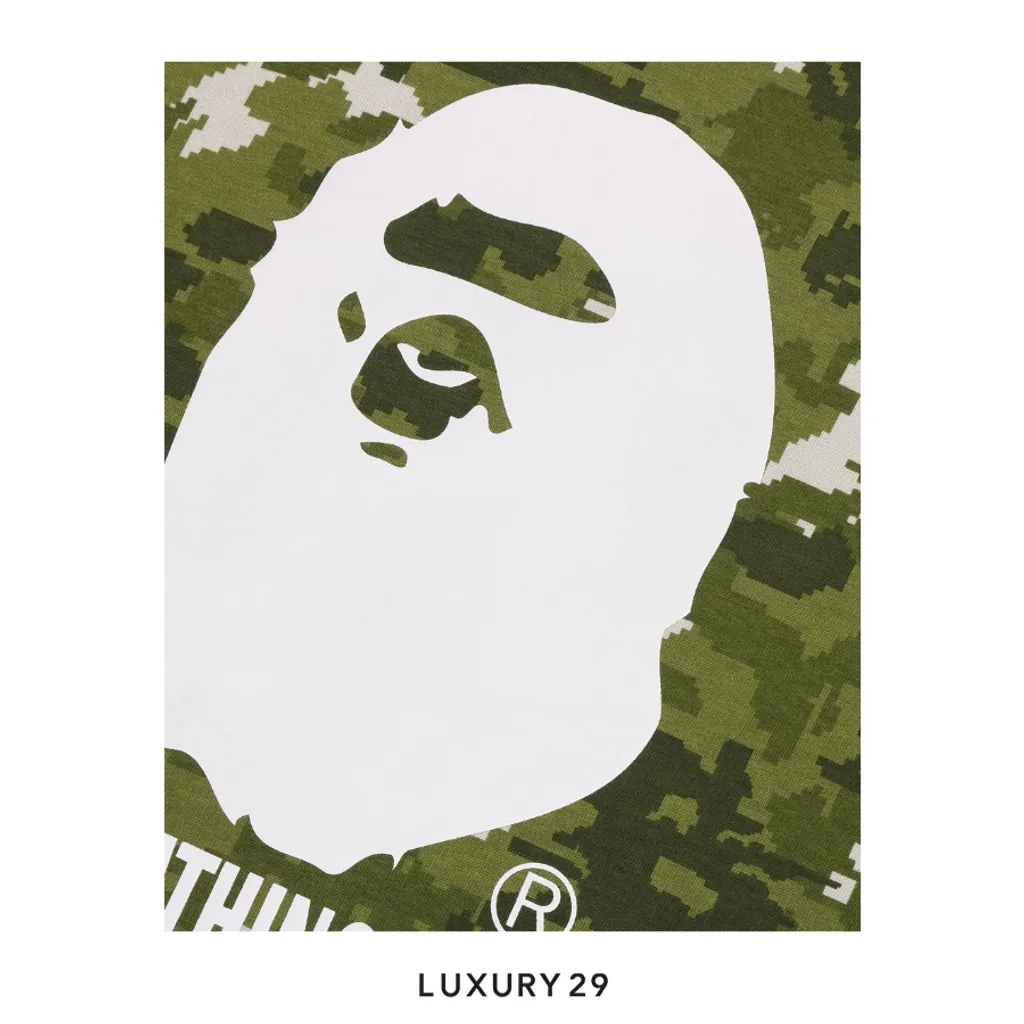 Bape Multi Pixel Camo By Bathing Ape Tee(L, Green)
