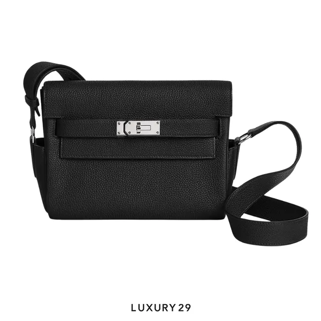 Hermes Sac Kelly Messenger PM Veau Togo 3Y Caban K Stamp (2025) Noir