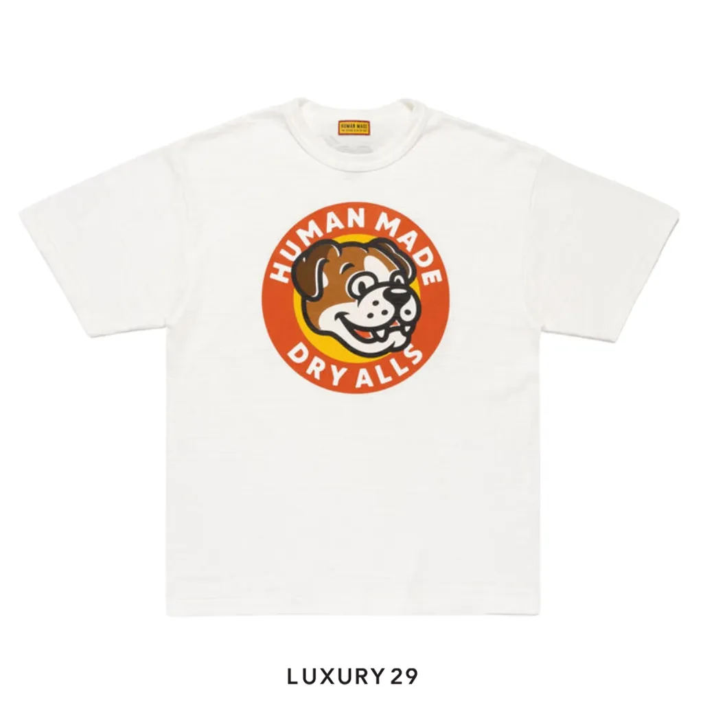 Human Made Dry Alls Bulldog Head Graphic T-Shirt White(S, White)
