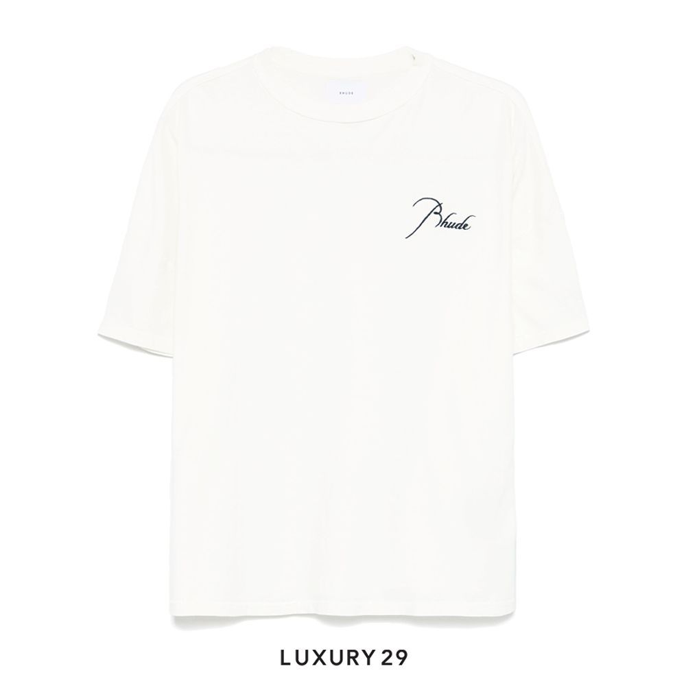 Rhude Reverse tee White(L, White)