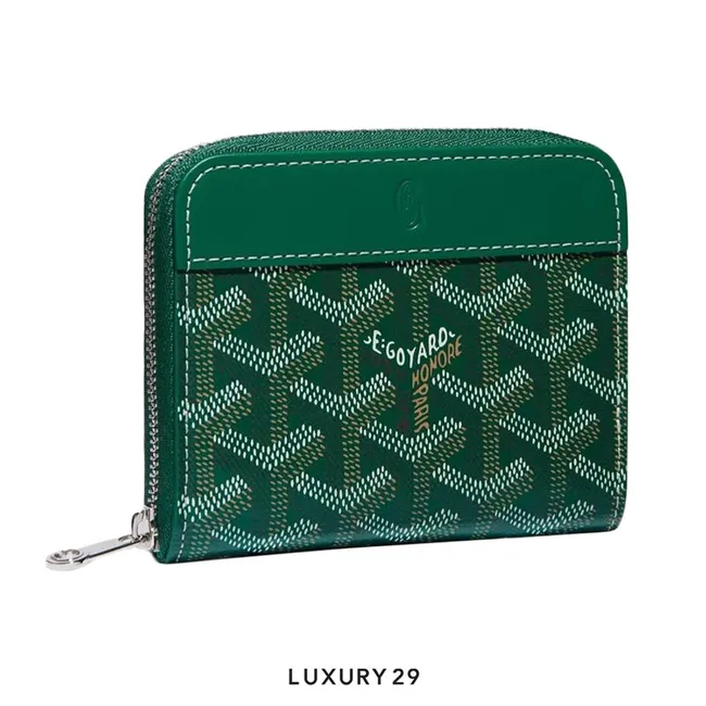 Goyard Matignon PM Wallet Green