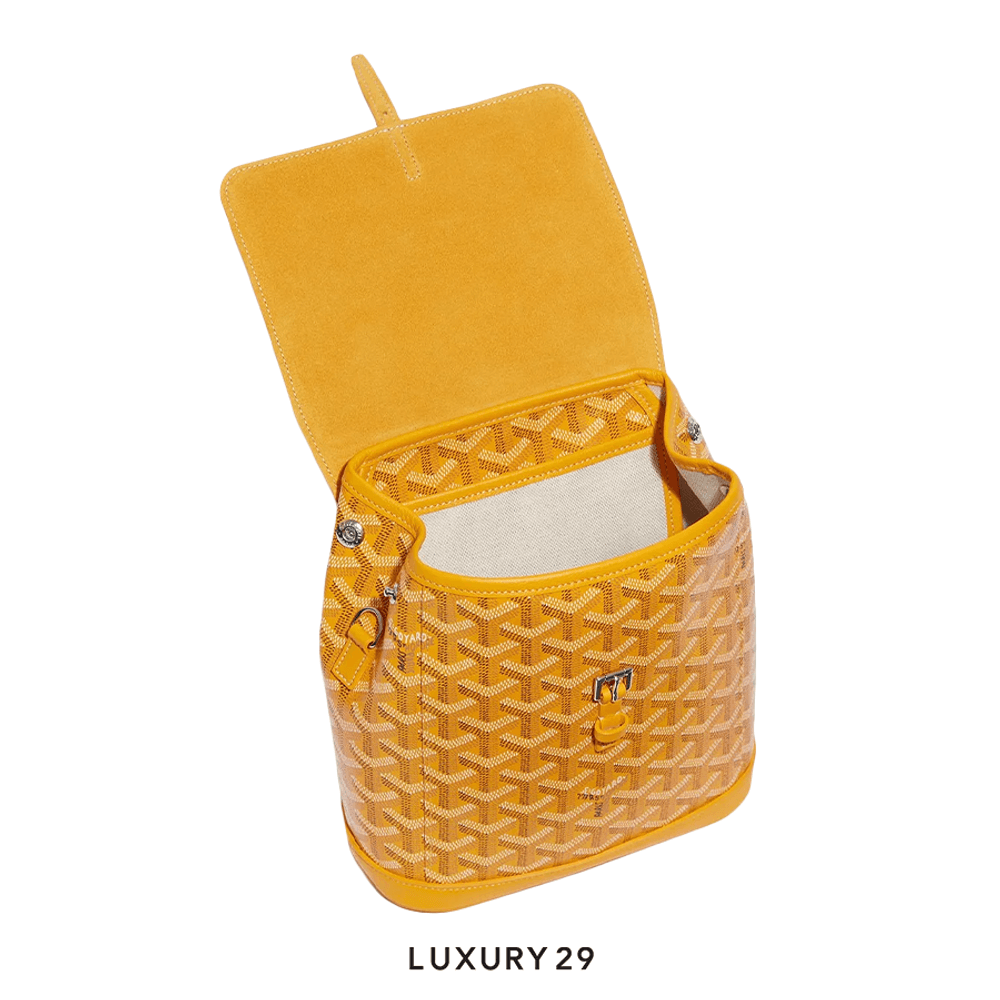 Goyard Alpin Mini Backpack Yellow(Mini, Yellow)