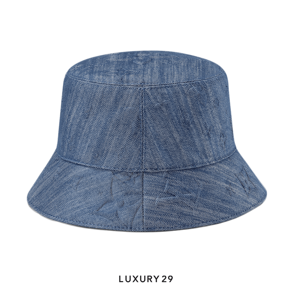 Louis Vuitton LV Monogram Constellation Bucket Hat Bleu(Free Size, Blue)