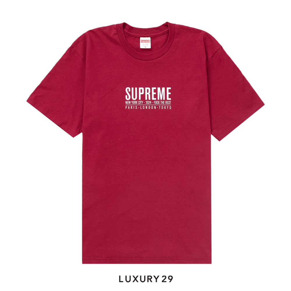 Supreme Paris Tee 'Cardinal'(L, Red)