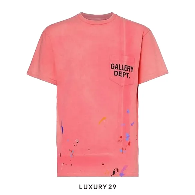 Gallery Dept. Vintage Logo Painted Tee Salmon