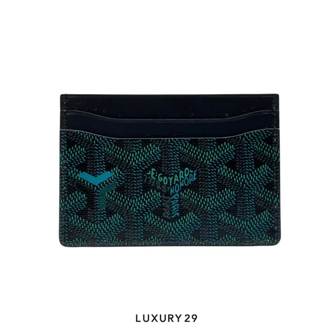 Goyard Saint-Sulpice Card Wallet Evergreen