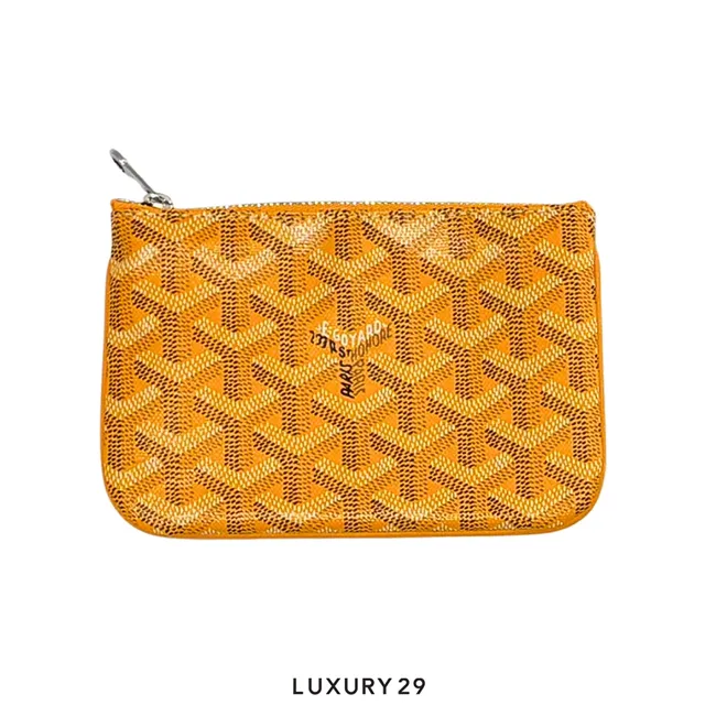 Goyard Senat Mini Pouch Yellow