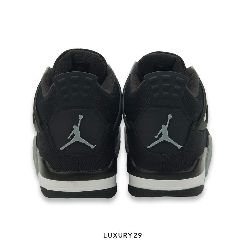 Nike Jordan 4 Retro SE Black Canvas(43, Black)