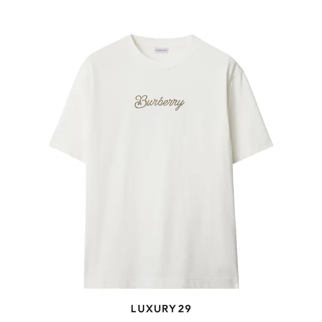 Burberry Surfer Knight Cotton T-shirt White