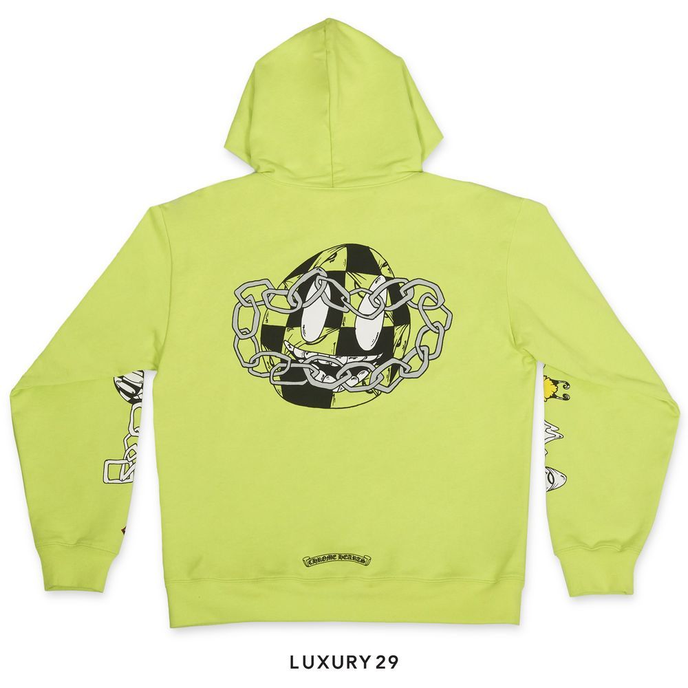 Chrome Hearts Matty Boy Link Hoodie Lime Green(L, Green)