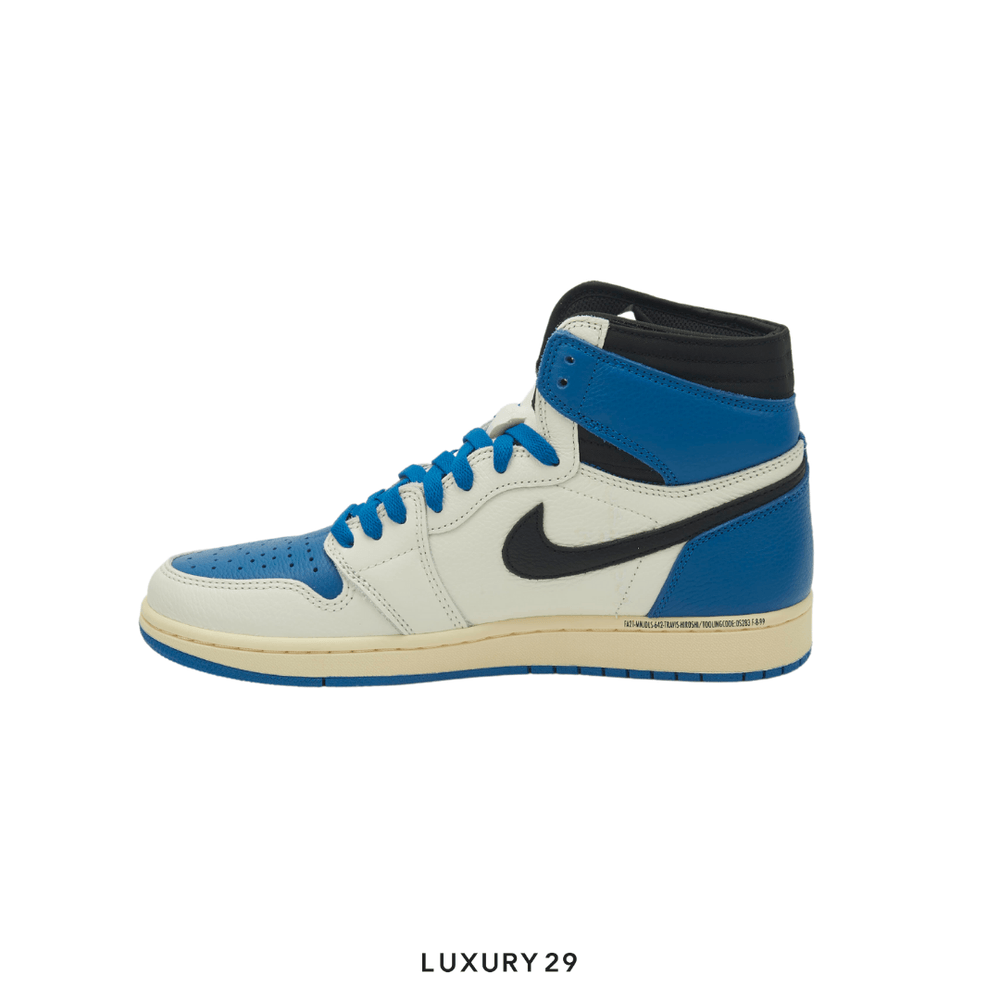 Nike Jordan 1 Retro High OG SP Fragment x Travis Scott(42.5, Blue)