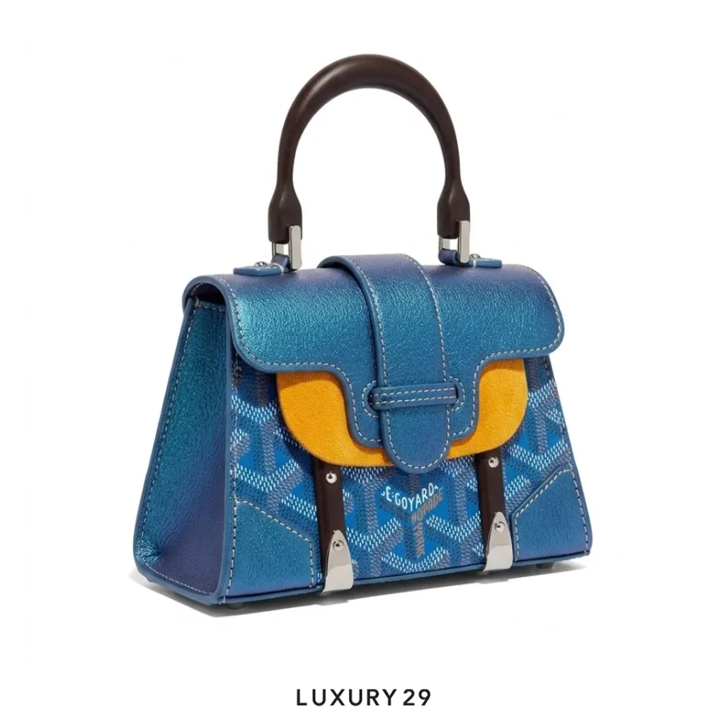 Goyard Saigon Structure Nano Bag 2024 Pearly Blue(Mini, Blue)