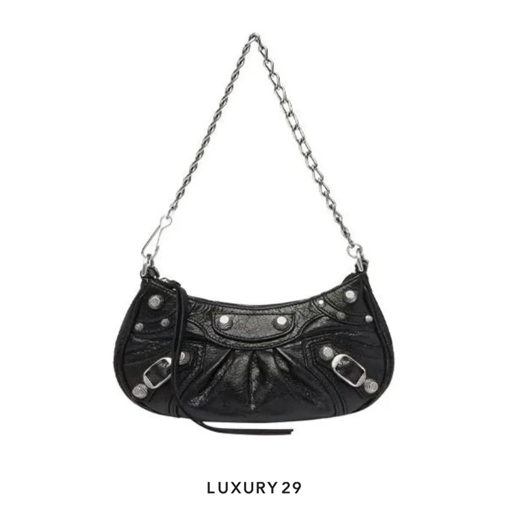 Balenciaga Le Cagole Mini Bag With Chain Black(Mini, Black)