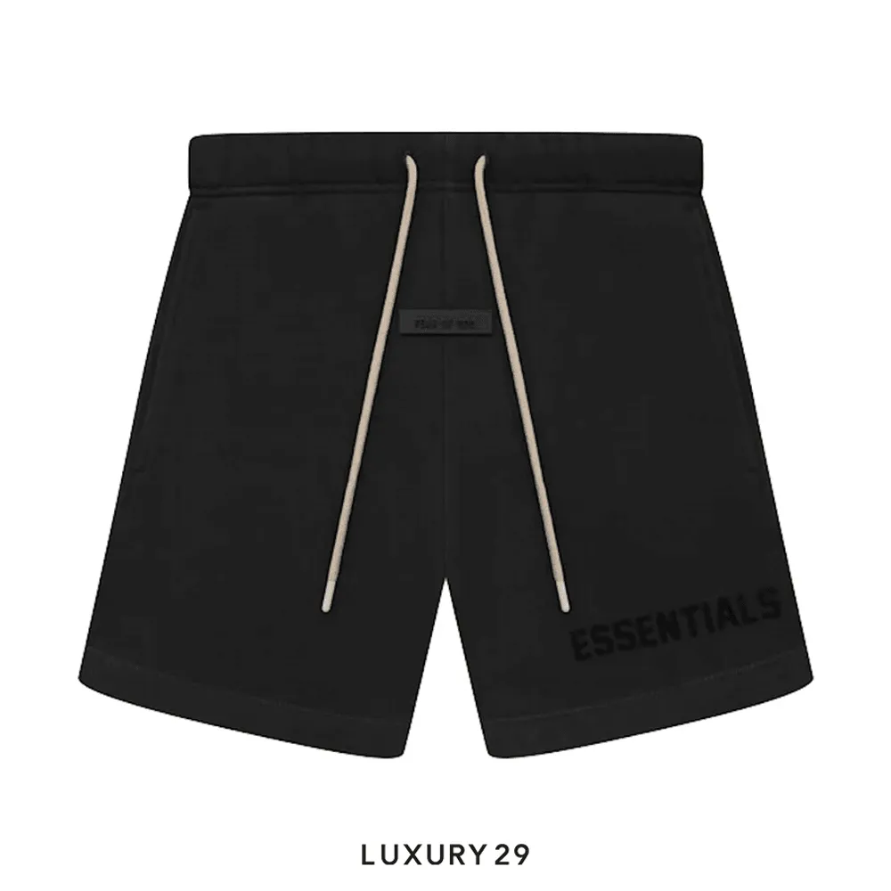 Essentials Fear Of God Sweatshorts Jet Black (SS23)(XS, Black)