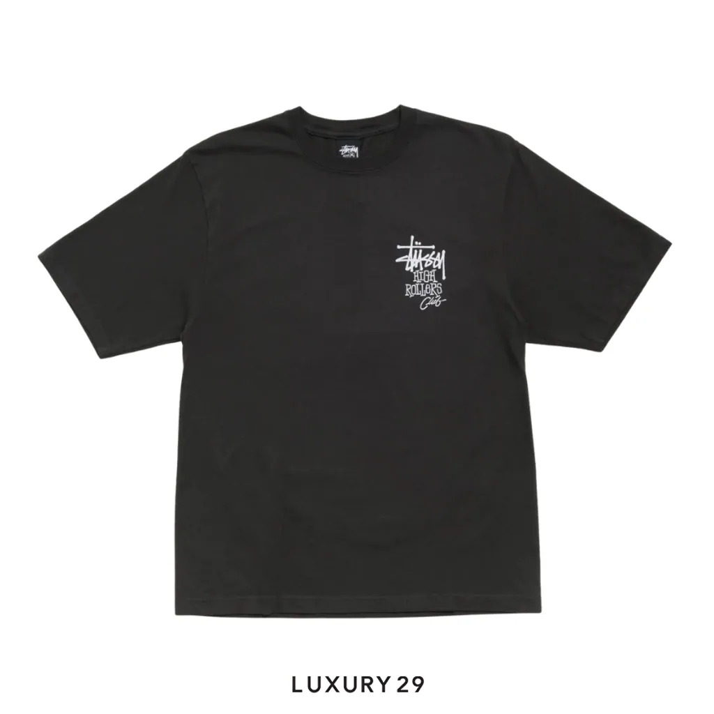 Stussy High Rollers Tee Faded Black(S, Black)