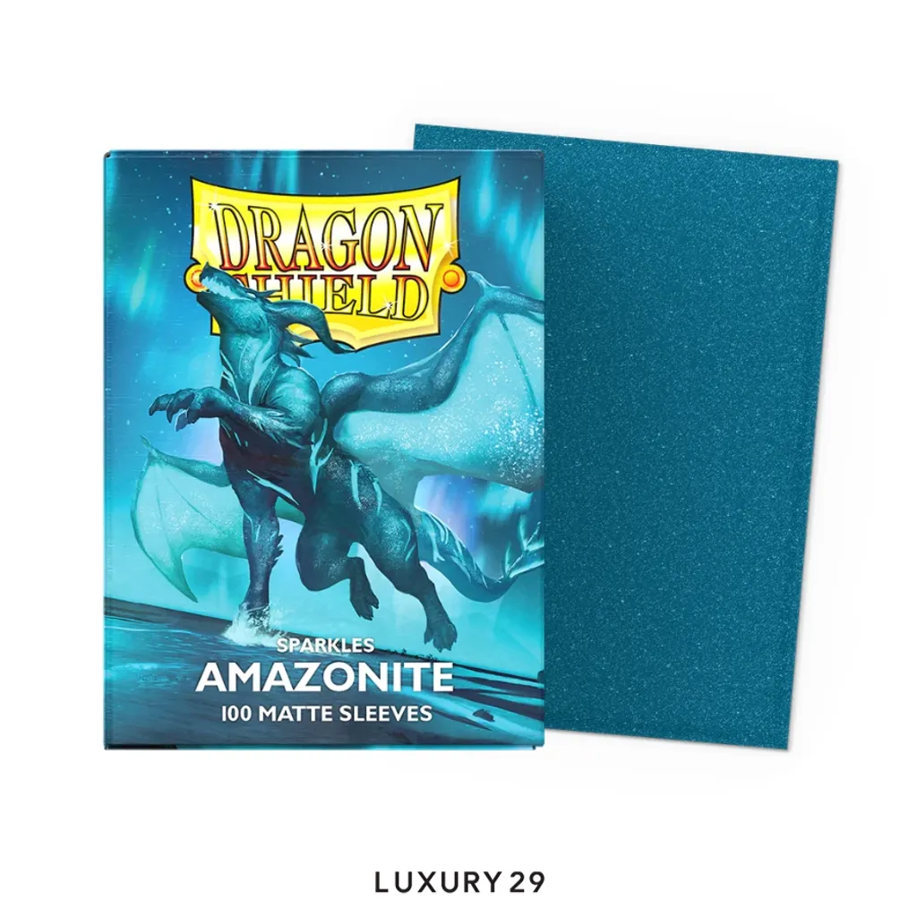 Dragon Shield Amazonite - Matte Sleeves(Small, Blue)