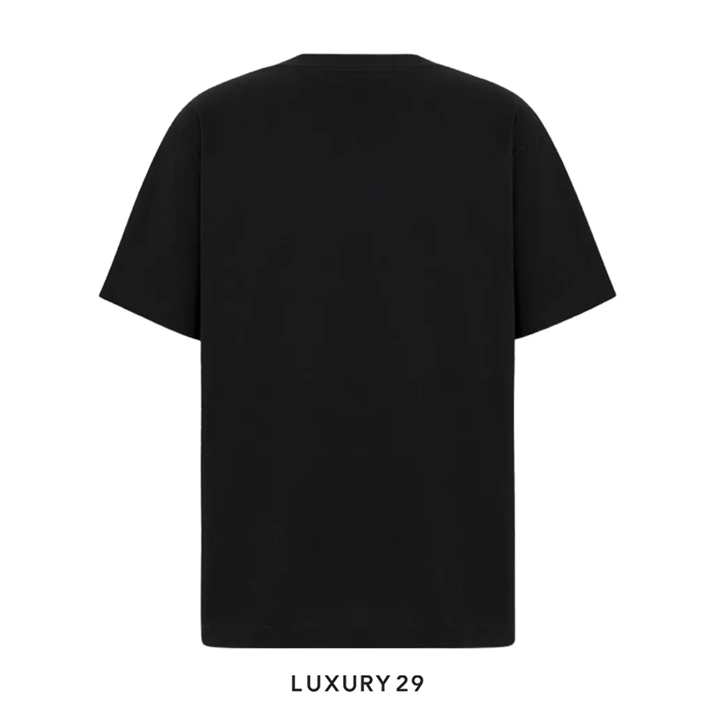 Dior Beauty ARCHIVES LABELS T-shirt Black(M, Black)