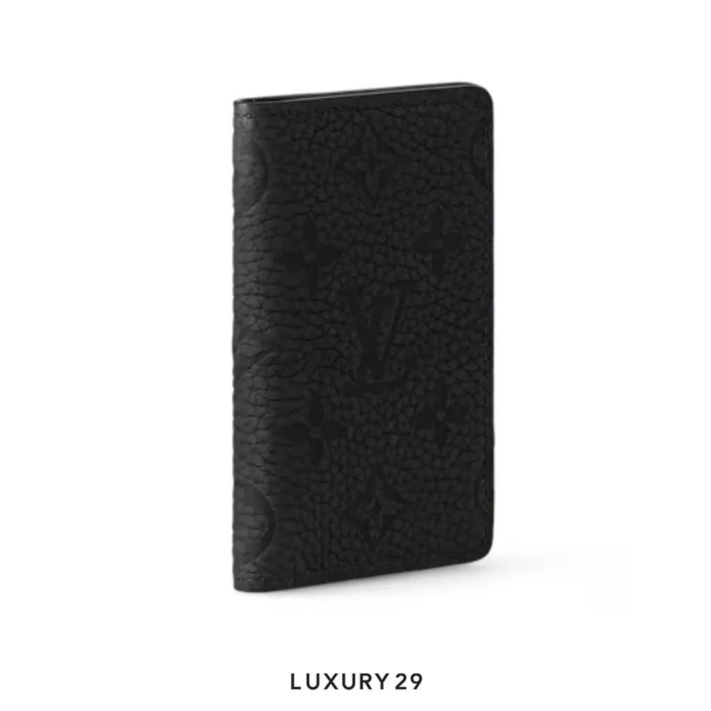 Louis Vuitton LV Pocket Organizer Wallet Black(Small, Black)
