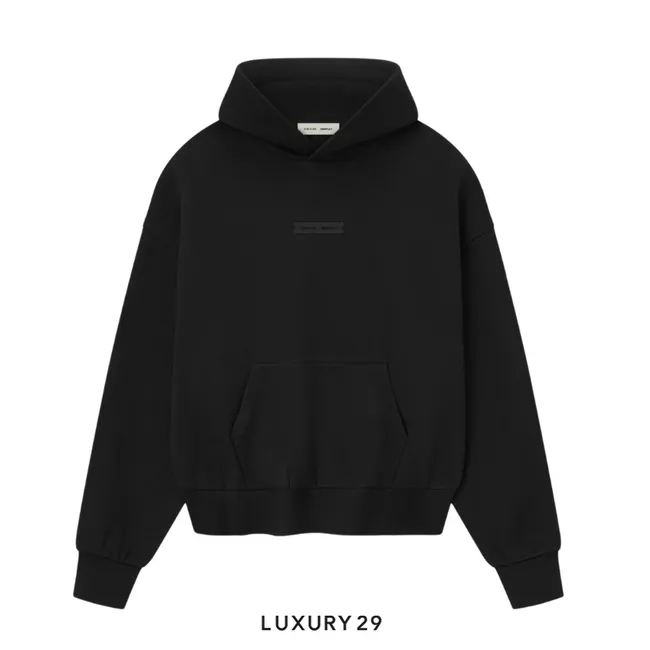 Fear of God Essentials Classic Fleece Hoodie Jet Black