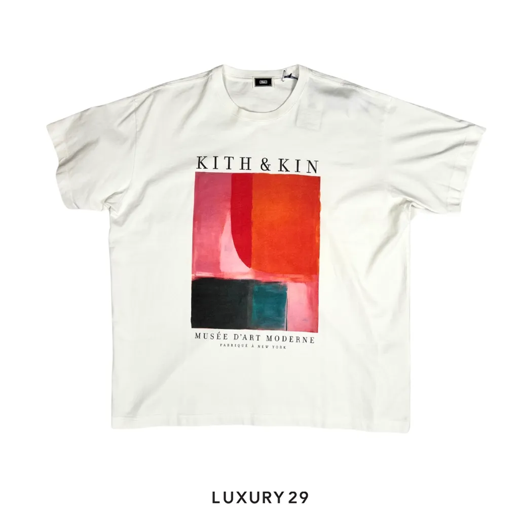 Kith Art Moderne Tee White(L, White)