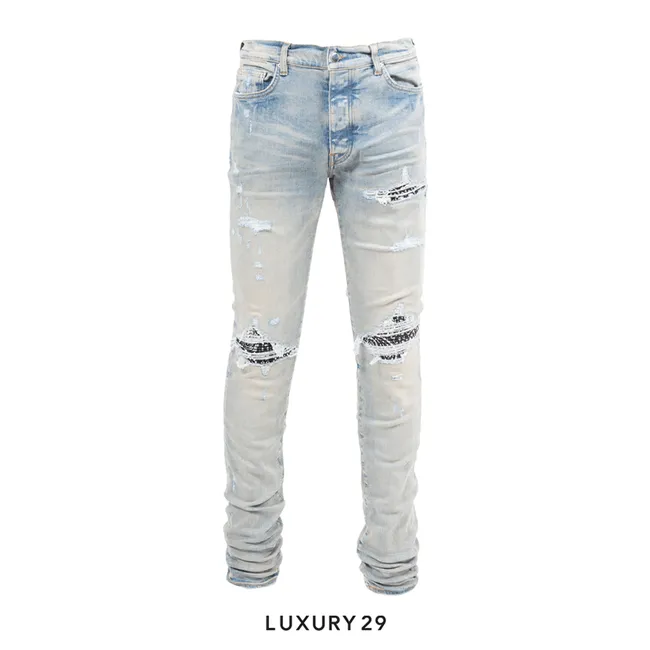 AMIRI MX1 BANDANA JEAN/CLAY INDIGO