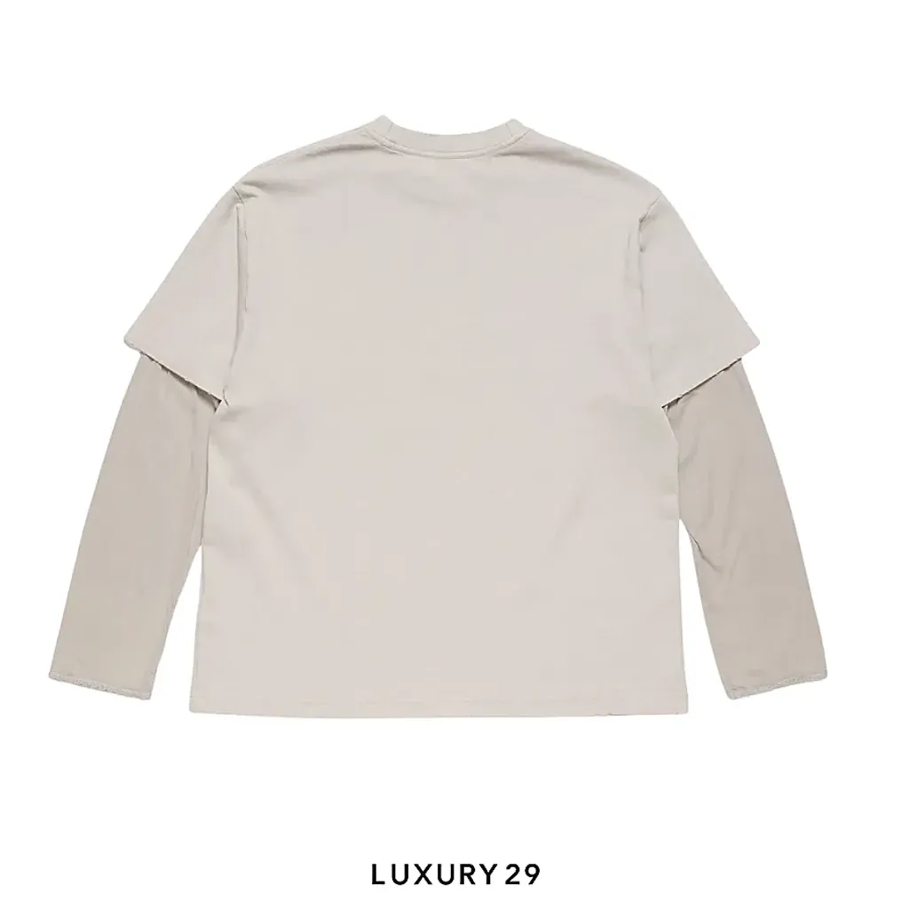 Acne Studios Layered graphic t-shirt Light Grey(S, Grey)