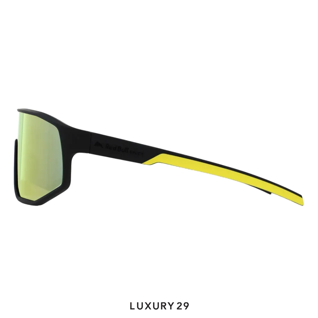 Red Bull Spect Sunglasses Dash-006 Black Gold(Free Size, Yellow)