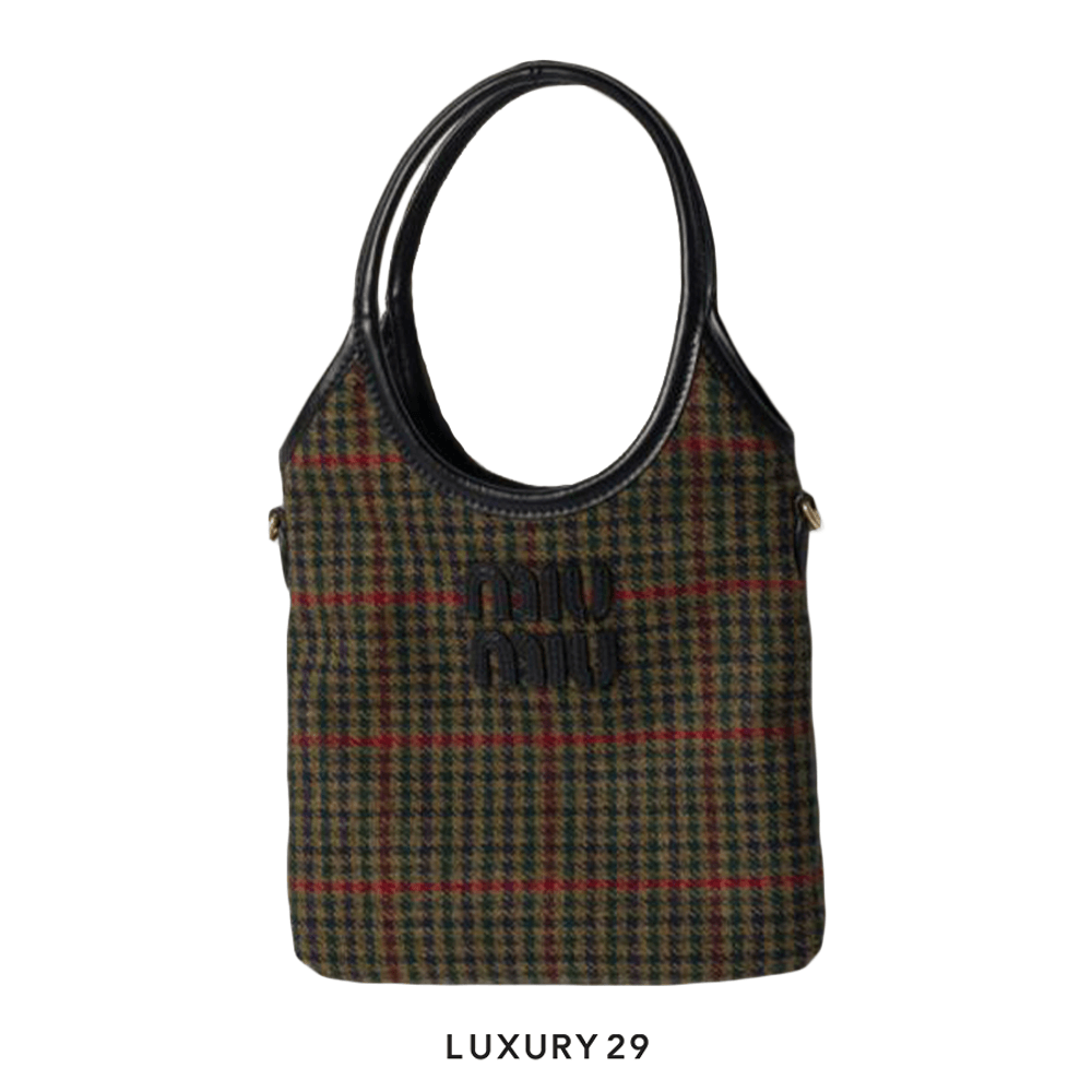 Miu Miu IVY Shopping bag Dark Olive Green